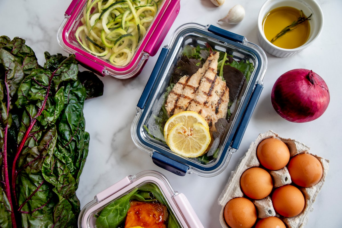 Fresh ingredients for healthy cooking